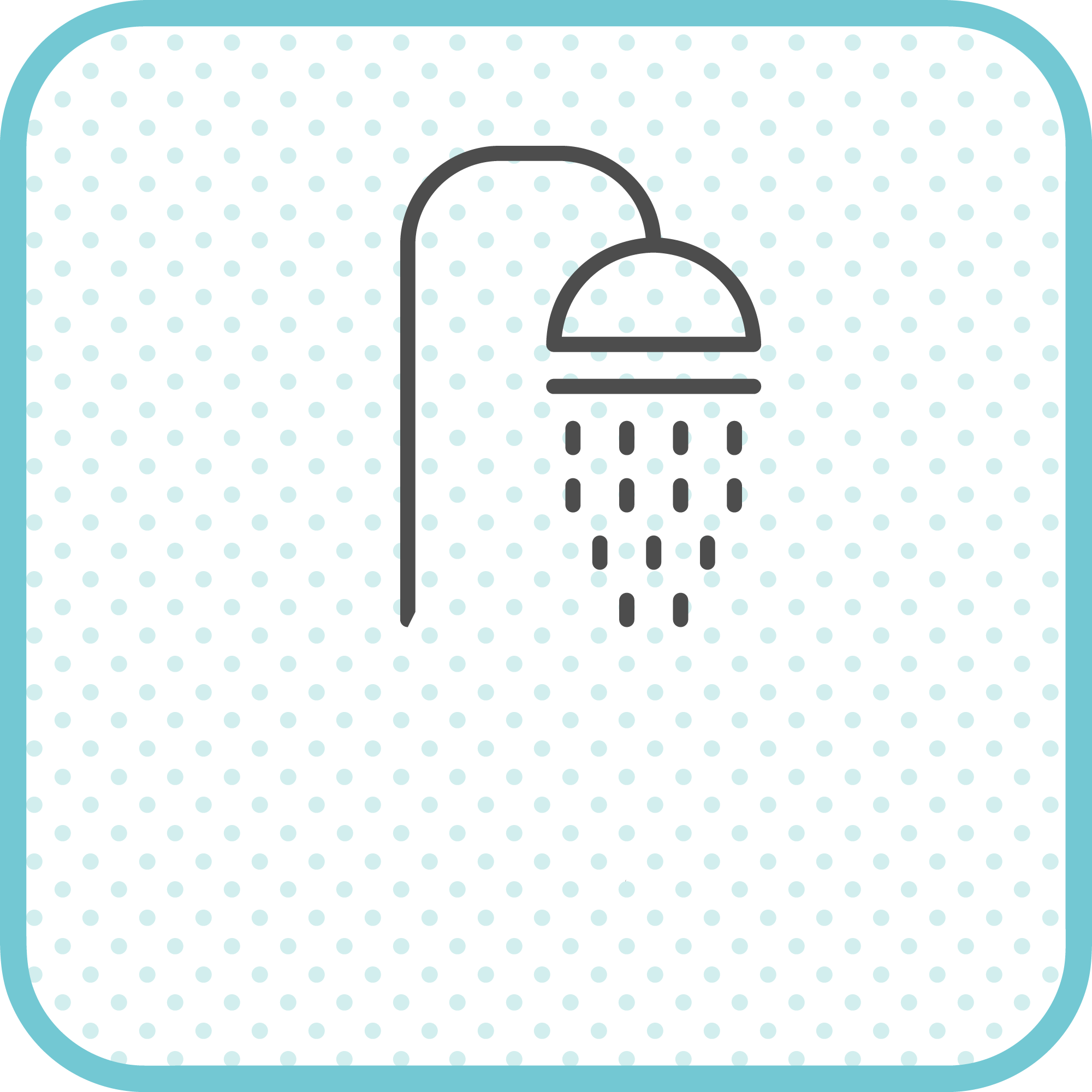 シャワーブース男女別々に完備