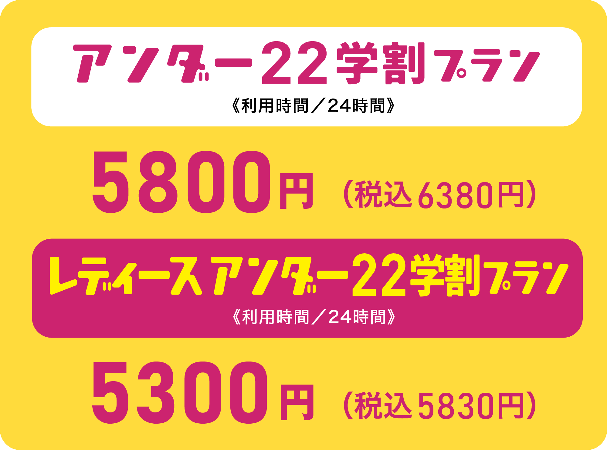 アンダー割プラン